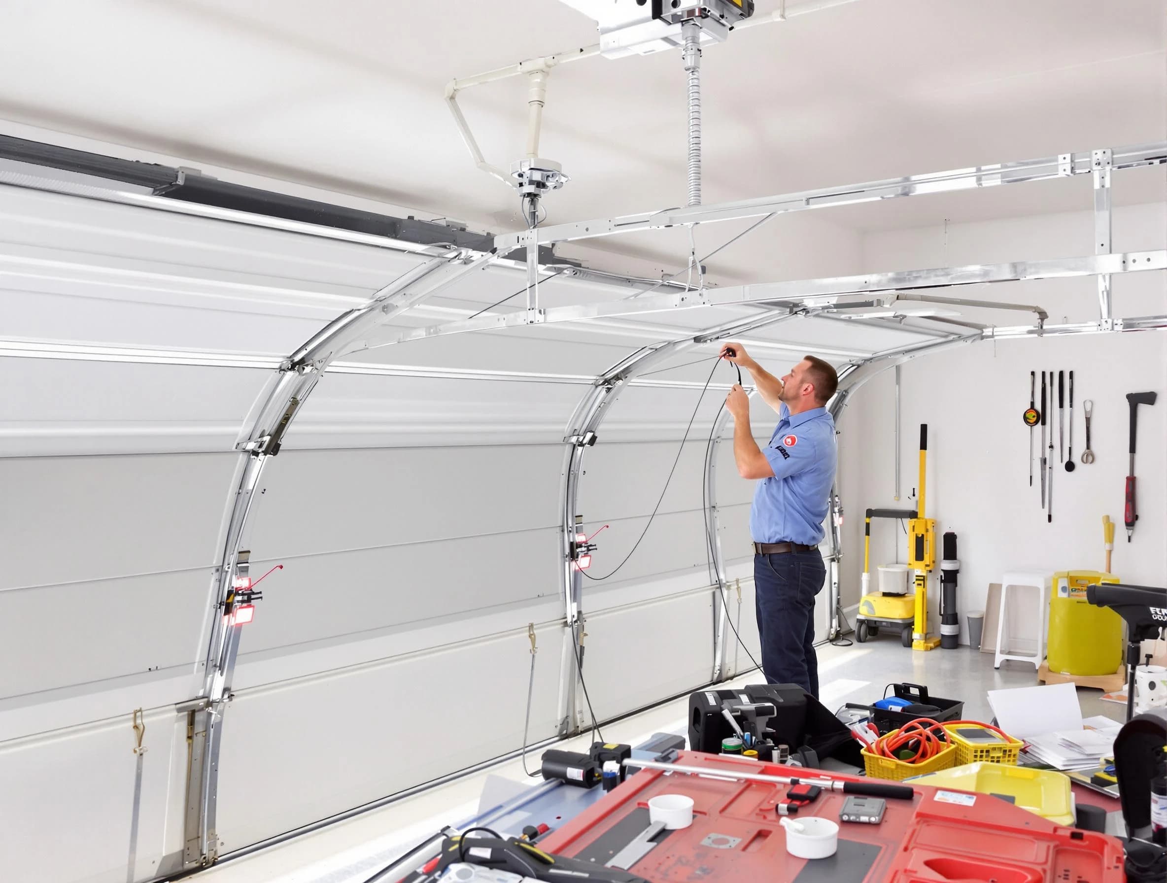 Garage door cable repair service by Harrisville Garage Door Repair in Harrisville