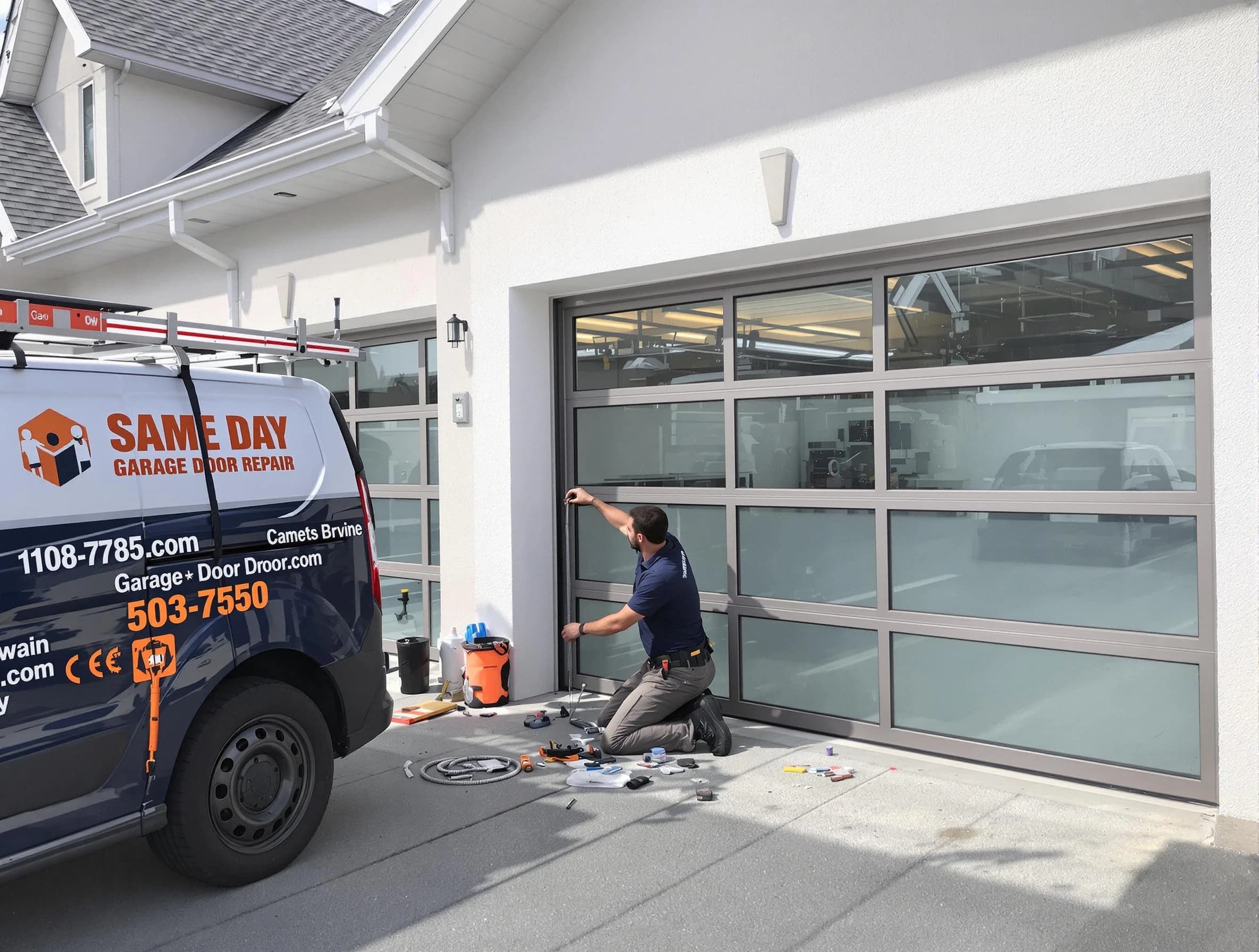 Same-day garage door repair service by Harrisville Garage Door Repair in Harrisville