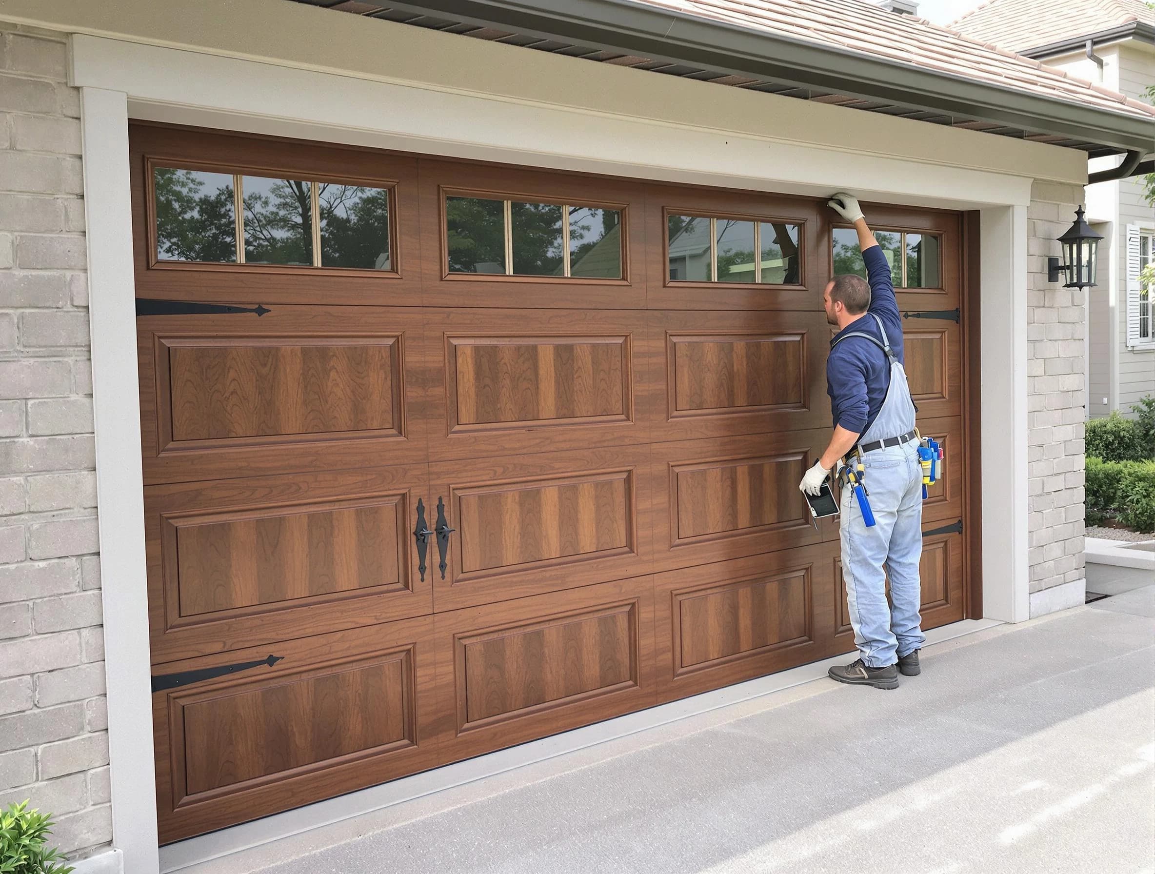 Custom garage door showcase by Harrisville Garage Door Repair in Harrisville