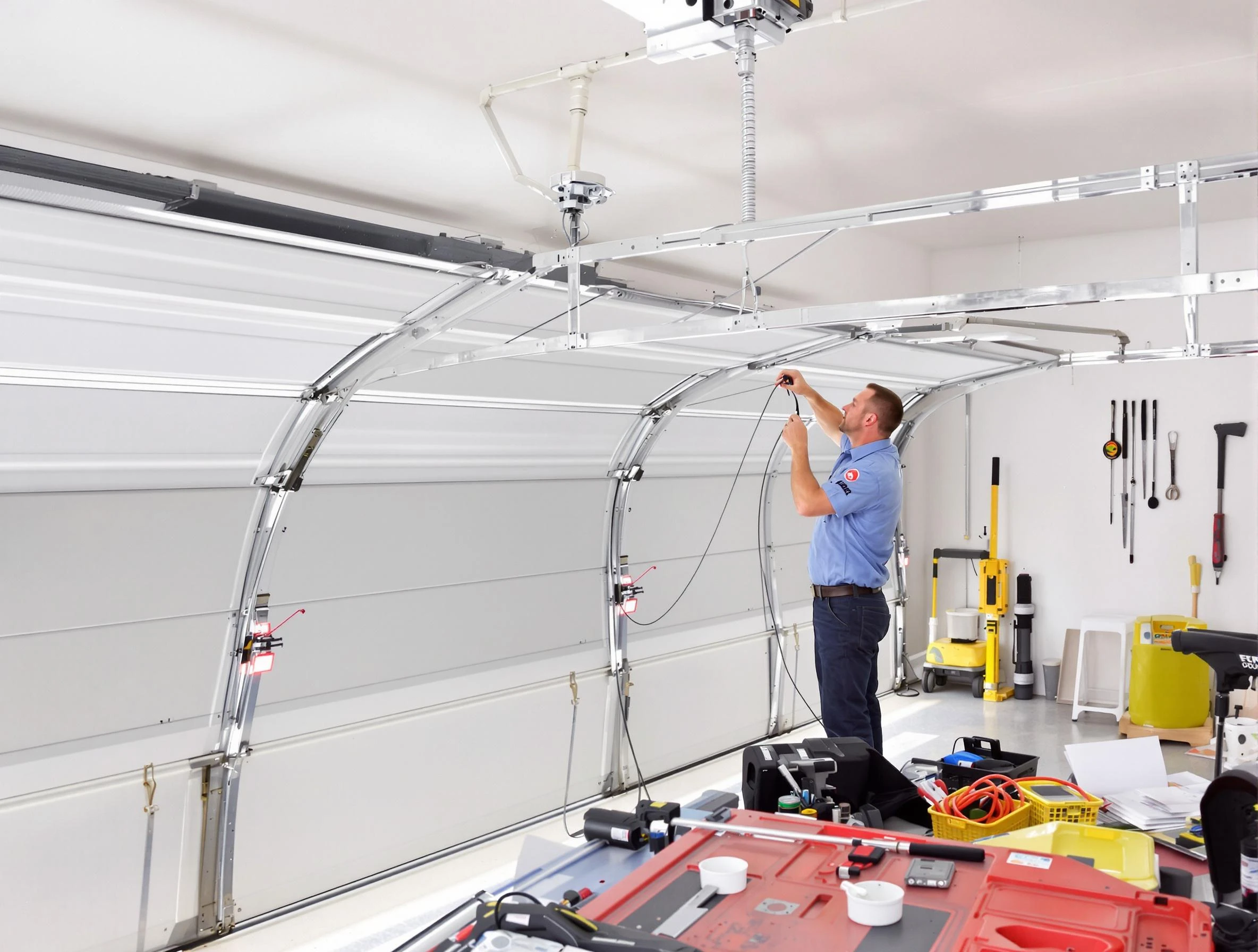 Garage door cable repair service by Harrisville Garage Door Repair in Harrisville